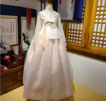 Hanbok Yanji High End парти по случай рожден ден, сватбена рокля в Северна Корея