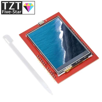 LCD модул TFT, 2.4 инчов TFT-LCD екран за платка Arduino UNO R3 и поддръжка на мега 2560 с едно докосване на писеца, UNO R3