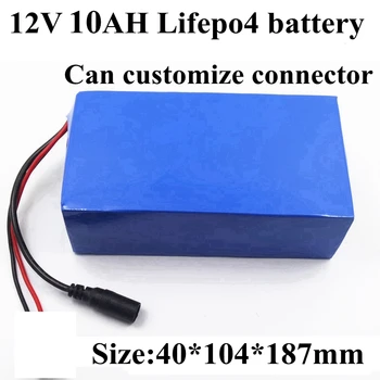 Lifepo4 12v 10Ah 350W Power Battery Pack е 12.8 v 30A BMS Dc Батерия Акумулаторна батерия за Детска Електрическа Количка 300w + Зарядно Устройство