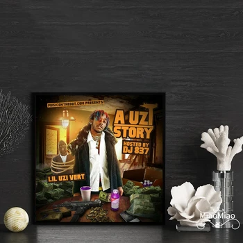Lil Uzi Vert A Uzi Story, корица на музикален албум, плакати, арт принт, начало декор, стенни живопис (без рамка)