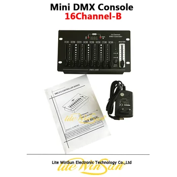 Litewinsune 16-канален прост DMX контролер 110-240 v с основен слайдър за избор на страница