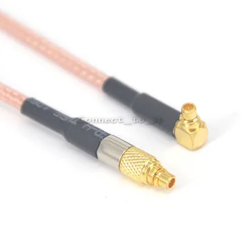 MMCX адаптер MMCX мъжки директно до MMCX мъжки правоъгълен кабел за свързване с косичкой RG 316 20 см