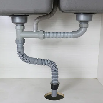 MTTUZK ABS + 304 водосточни филтър за кухненски мивки от неръждаема стомана с дренажна тръба