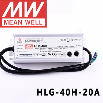 Mean Well HLG-40Н-20A за преграждане/епк помещения/оранжерии/паркоместа meanwell 40W led драйвер на постоянно напрежение и ток