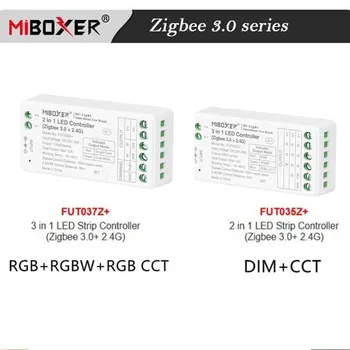 Miboxer Zigbee 3,0 димер с дистанционно управление FUT035Z + 2В1 Двоен Бял Одноцветный FUT037Z + 3В1 RGB RGBW RGB + CCT led лента