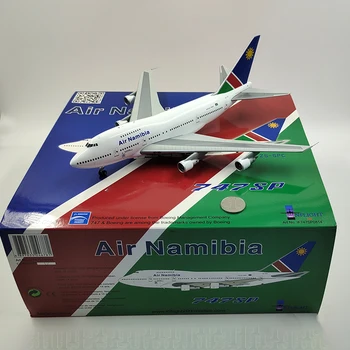 Molded под налягане Модел самолет B747SP ZS-СПК Namibia Airlines в мащаб 1/200 от Сплав с Накладным Механизъм Сбирка демонстрационни Самолети