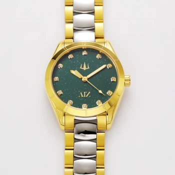 Ocysa Луксозни модни мъжки часовници с диаманти, автоматични ръчен часовник с каишка от неръждаема стомана, водоустойчив бизнес ежедневни часовници