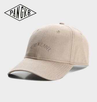 PANGKB марка черен държавата заоблена шапка регулируема писмо хип-хоп бейзболна шапка за мъже жени възрастни на открито случайни слънцето възстановяване на предишното положение шапка