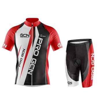 PRO GCN 2023 Нова мъжки Майо Pro Bicycle Team с къс ръкав Ciclismo, комплект от Джърси за велоспорта, лятна дишаща велосипедна облекло Sui
