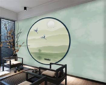 Papel de parede потребителски тапети нови китайски мастила пейзаж художествена концепция фон стенни декоративна живопис стенопис behang