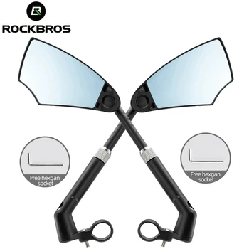 ROCKBROS 360 Регулируемо Кормило на Огледалото за обратно виждане МТБ пътни Настилки Кормило Огледало за обратно виждане Универсално Огледало Кормило Мотоциклетное Огледало за обратно виждане