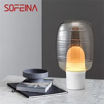 SOFEINA Nordic Настолна лампа Модерна креативната led настолна лампа Декоративна за дома, прикроватной нощни шкафчета, спални