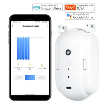 Sasha Bluetooth Smart Curtain Swithbot, електрически завеса, робот, приложението за гласово управление на времето Алекса Google Home