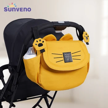 Sunveno Cat Чанта за пелени с Голям Капацитет за майка си, Пътна чанта за Бременни, Универсални Чанти За детски Колички, Органайзер