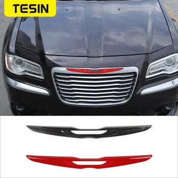 TESIN Автомобили Предна Решетка Eemblem Стикер за Chrysler 300C 2015 + Автомобилна Предната Решетка, предния Капак Логото на Иконата Украси Етикети Аксесоари