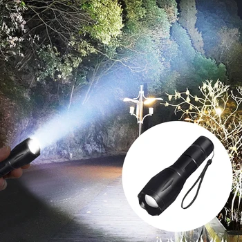 USB Нов мини фенерче със силна светлина за нощуване на открито Водоустойчив Фокусирующий A100 Дистанционно зареждане домашен преносим мини фенерче