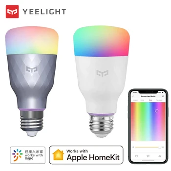 Yeelight Цветна лампа 1S 1SE 800 лумена E27 Smart Home APP WIFI Дистанционно Управление Интелигентна led Лампа Работи с приложение на Apple Homekit Mijia