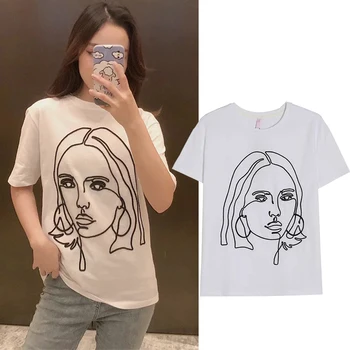 ZA 2021, Лятна НОВА женска тениска с портрет принтом 