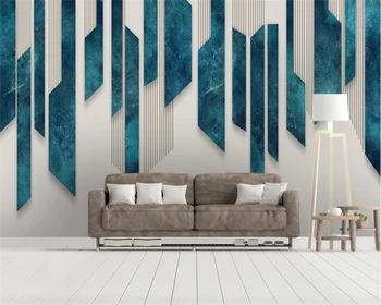 beibehang Тапети по поръчка на 3D снимка мода скандинавски проста личност геометрично изкуство абстрактен фон за телевизор декорация на стени