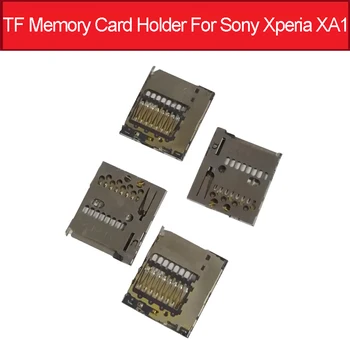 Адаптер Тава за карта памет Sony Xperia XA1 G3121 G3123 G3125 TF Memory Reader, Притежателят на Гнездо за Четец на Карти Памет, Резервни Части