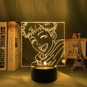 Аниме джиу-джицу Кайсен Led нощна светлина Yuji Итадори Лампа за Декор Спални Подарък За рождения Ден на Mitko Itadori Light джиу-джицу Кайсен Притурка
