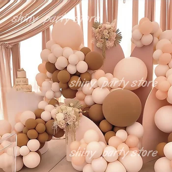 Балони за вашата сватба бижута, балон, в ретро стил, 10/12 см, абрикосово-кафе латексный топка, на фона на арки за парти по случай рождения ден