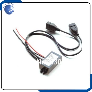 Безплатна Доставка Автомобилен преобразувател за захранване DC12v Turn 5v MN1P 3A Dual USB Automotive ElectricityOriginal