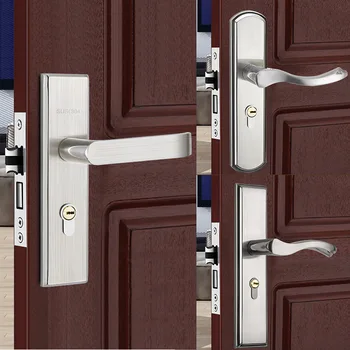 Безшумен автоматично заключване на вратите от неръждаема стомана 304, вътрешен система за заключване на вратите за спални, регулируеми и не могат да бъдат планирани сух заключване с дупка, автоматично заключване на вратите за домакински уреди