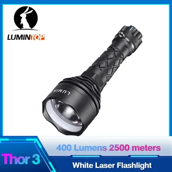 Бял лазерен фенер Мощен дальнобойные светлини за самозащита LEP Flash Light Lumintop THOR 3 Spotlight