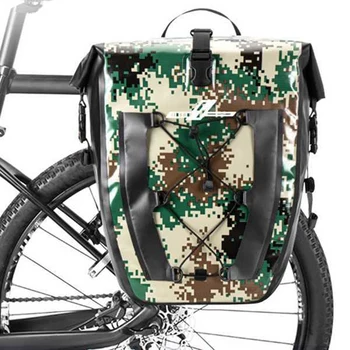 Велосипеден раница, напълно водоустойчива чанта на рафта, 27Л, чанта за рамката от една страна, велосипедна чанта за пътуване на дълги разстояния