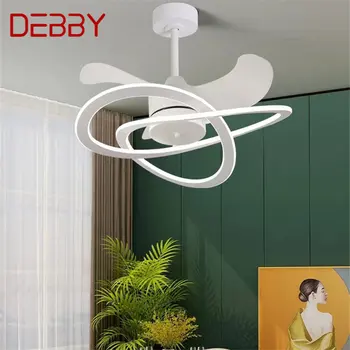 Вентилатори DEBBY Nordic, модерни и креативни реколта led лампа 3 цвята, с дистанционно управление за дома, хол, Спалня