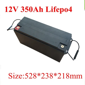 Водоустойчива 12V 350AH Lifepo4 литиева батерия 100A BMS 4S Е 12.8 V инвертор за слънчева енергия caravan UPS EV boat + 20A Зарядно устройство