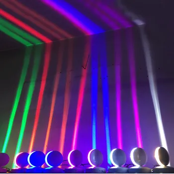 Водоустойчива RGB Led монтиран на стената Лампа С Дистанционно Управление, Външен Лампа На Перваза На прозореца, Ресторант на Хотела, Проход, Заострена Лъч на Прожектор За Омывания Стени