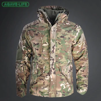 Военна Мъжки дрехи, ежедневни яке с високо качество, с подплата, ловно Облекло, бойна форма, работно армейски костюм, палто, градинска облекло