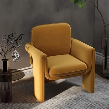 Всекидневна в италиански стил, единични ежедневни столове Ваби-Съби, дизайнерски диван, лесно луксозно съвременно стол за преговори на балкона