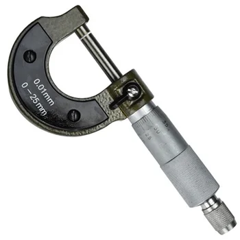 Външен Микрометър 0-25 мм 0,01 мм Штангенциркуль Дебелометрия Точни Метални Метрични Измервателни Инструменти за Анализ за Механици-Бижутери