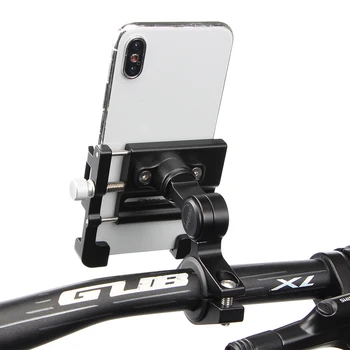 Въртящи се на 360 градуса под наем държач за мобилен телефон, метален държач за кормило на мотоциклет за мобилен телефон, Велосипеди скоба, поддръжка на велосипеда