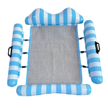 Годишен възрастен сгъсти плаващ редица, креативна два цвята шарени игра във вода на открито, надуваем хамак, плаващ мат, Плаващ лихвен легло