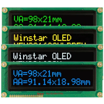 Голям екран 1602 Големи символа в Голям Размер, Бяло-Зелен OLED-дисплей Модул EH1602B WS0010 Сериен Порт SPI Английски руски шрифт