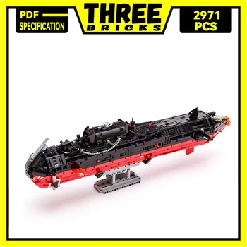 Градивните елементи на Moc военна модел от серията Heavy C Подводница Технически тухли DIY Монтаж на Известните играчки За детски празнични подаръци