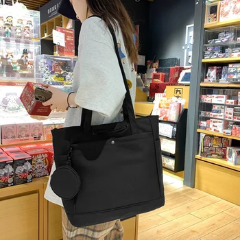 Дамски Чанта за пазаруване, однотонная съставна чанта през рамо, водоустойчив найлон възглавница, чанта през рамо, вместительные ежедневни пътни чанти