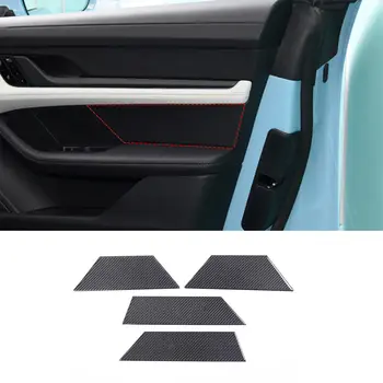 Декоративни облицовки за дверную лентата с кола от мека въглеродни Влакна са подходящи за Porsche Taycan 2019-2022
