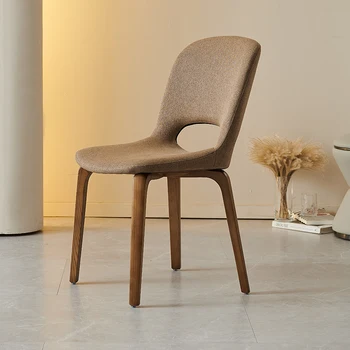 Дървени минималистичные трапезни столове, Удобни дизайнерски столове за възрастни с опора за гърба, единично поставка за изчакване, Замяна на мебели за интериора