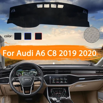 За Audi A6 C8 4K 2019 2020 Покриване на Арматурното Табло на Автомобила Dashmat Избягвайте светлина Козирка Килим Автомобилни Аксесоари