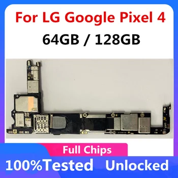 За Google Pixe4 Pixel 4 XL 4XL 64 GB 128 GB разблокированная логическа такса без идентификатора на лицето, оригиналната дънната платка, дънната платка, пълен с чип