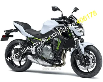 За Kawasaki Z 650 17 18 19 Обтекател Z650 2017 2018 2019 Бял Мотоциклет ABS Бодикит Обтекатели (шприцоване)