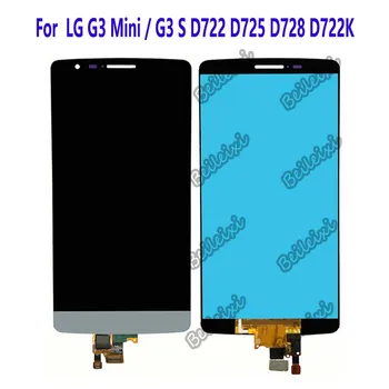 За LG G3 S D722 D724 D725 D728 D722K F470K LCD дисплей С Сензорен Екран Дигитайзер В Събирането на За LG G3Mini LCD дисплей