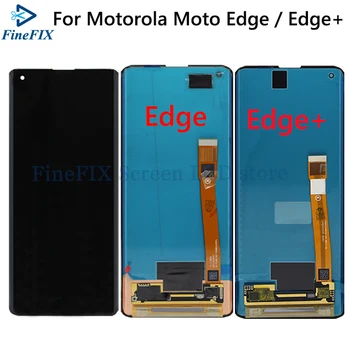 За Motorola Moto Edge + LCD дисплей XT2061-3 С рамка, сензорен дисплей, Дигитайзер За Мото Edge, дисплей XT2063-3, панел за мото edge plus