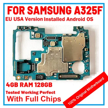 За Samsung Galaxy A32 A325F оригиналната разблокированная дънна платка SM-A325F дънна платка с чипове за Android OS логическа такса замени Mb