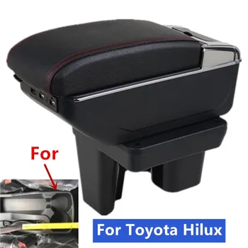 За Toyota Hilux подлакътник кутия за Toyota Hilux авто подлакътник на Централната кутия за съхранение на вътре с USB зареждане на автомобилни аксесоари